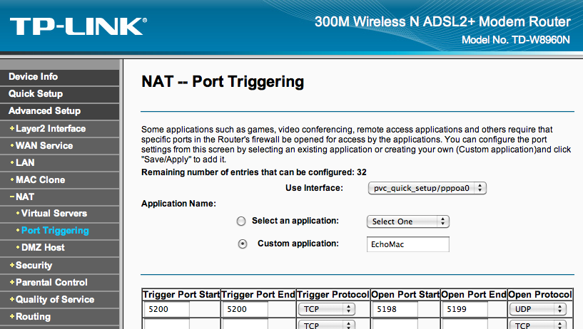 mac airport utility public udp ports